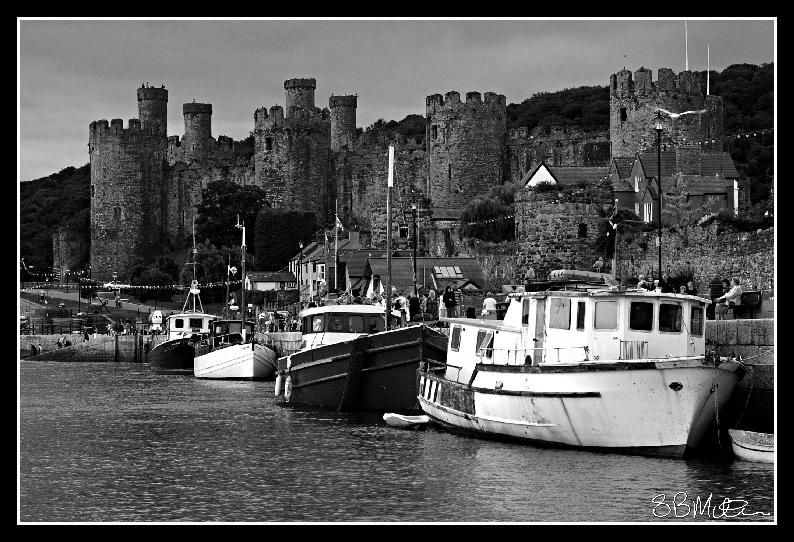 Conway Castle and Boats: Photograph by Steve Milner